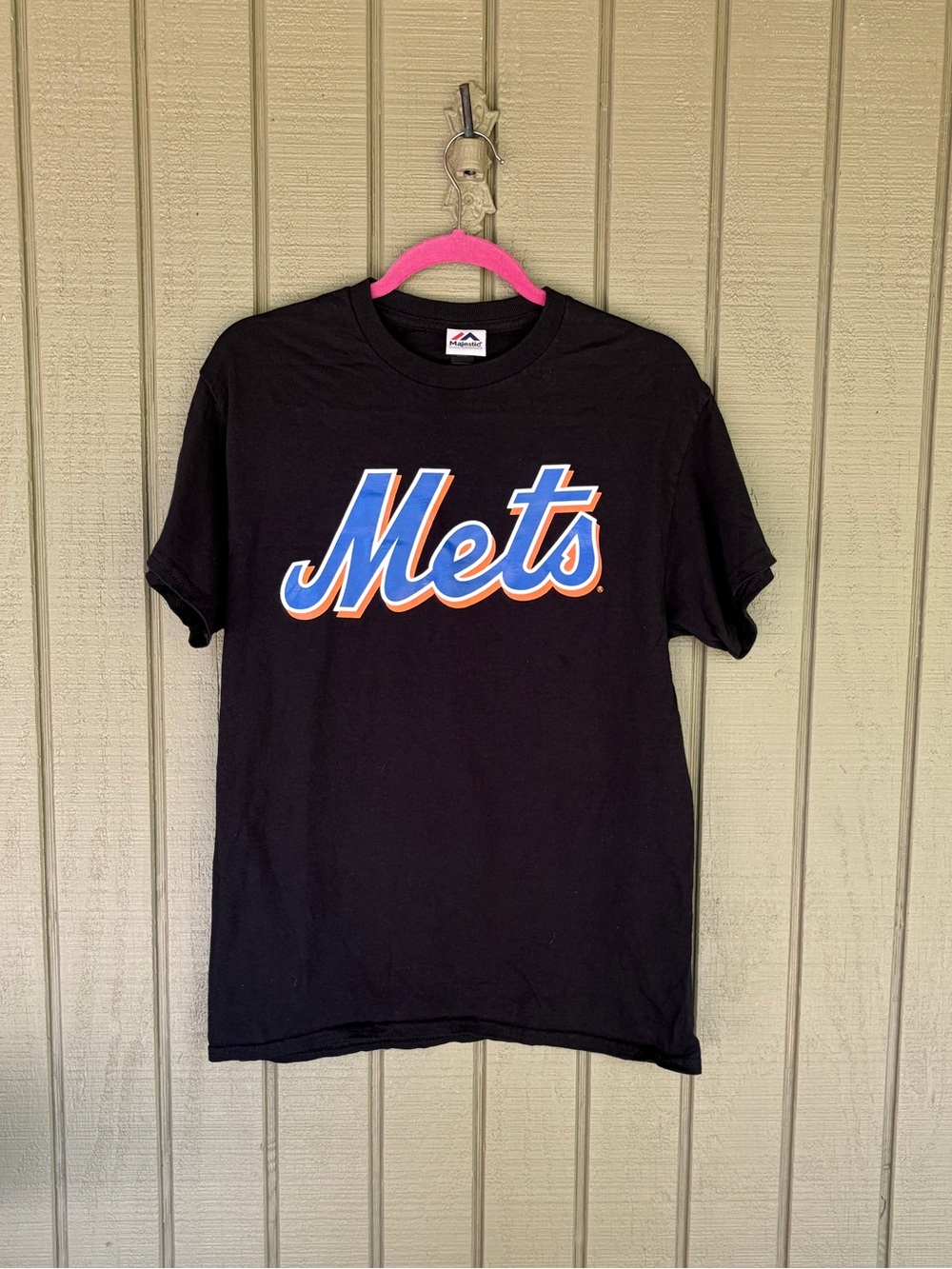 Majestic New York Mets Graphic Baseball Tee Size M